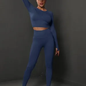 Ensemble Sport Push Up Legging Et Crop Top Bodysculpt