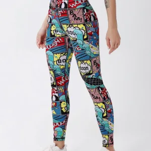 Legging Bande Dessinée Imprimé