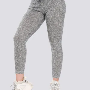 Legging Côtelé Taille Haute Sport