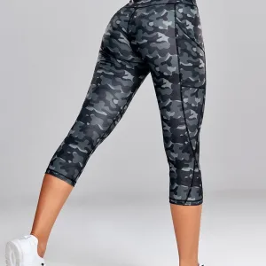 Legging Court Camouflage Poche