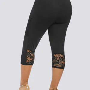 Legging Court Grande Taille Poche