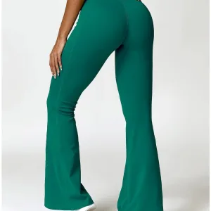 Legging Evasé Ceinture Plissée Tendance 2024