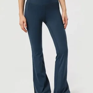 Legging Évasé Fendu Taille Haute
