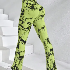 Legging Évasé Imprimé Tie Dye