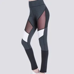 Legging Gris Chiné Et Noir