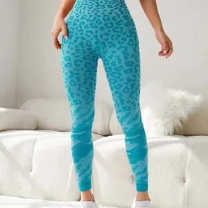 Legging Léopard Galbant Sans Couture