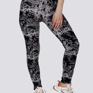 Legging Léopard Gris Imprimé