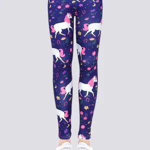 Legging Motif Licorne Fille