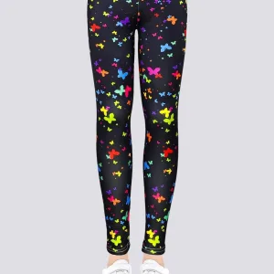 Legging Noir Fille Papillon