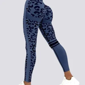 Legging Sans Couture Push Up Sport Léopard