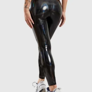 Legging Simili Cuir Aspect Pétrole Nelya