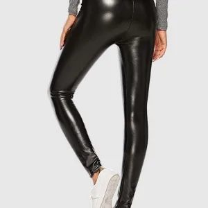 Legging Simili Cuir Brillant