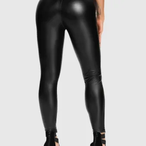 Legging Simili Cuir Taille Haute