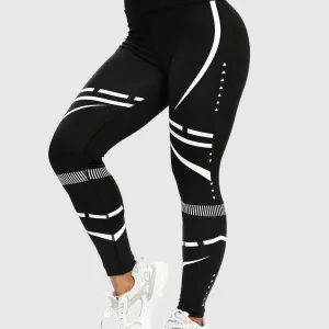 Legging Sport Motif Géométrique Sans Couture