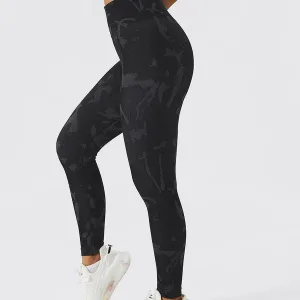 Legging Sport Push Up Camouflage Sans Couture